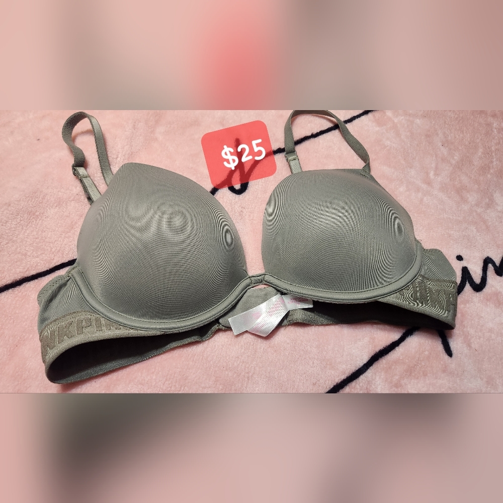 Pink push up bra